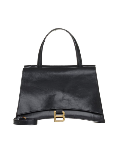 Shop Balenciaga Crush Shoulder Bag In Black
