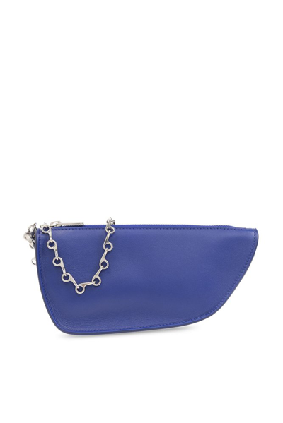 Shop Burberry Micro Shield Sling Shoulder Bag In Blue