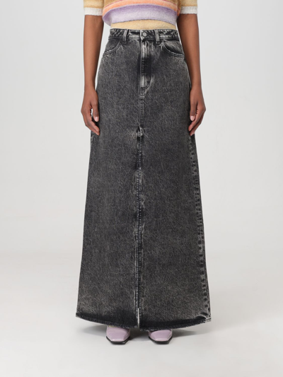 Shop Icon Denim Los Angeles Skirt  Woman Color Grey