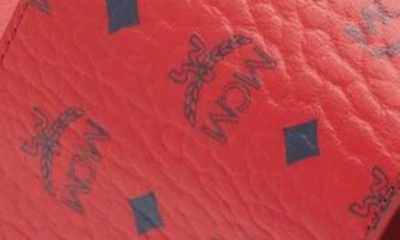 Shop Mcm Monogram Slide Sandal In Candy Red