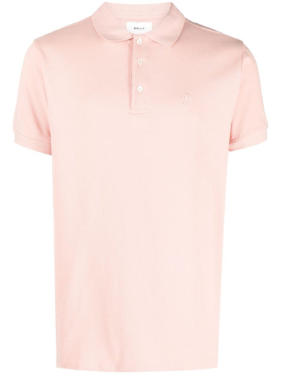 Shop Bally Logo Embroidered Short In Pink