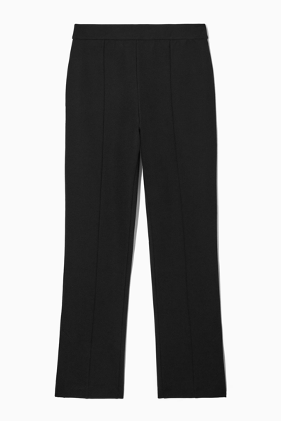 Cos Slit-cuff Skinny Pants In Black