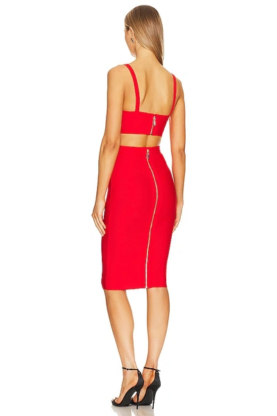 Shop Superdown Emilia Skirt Set In Red