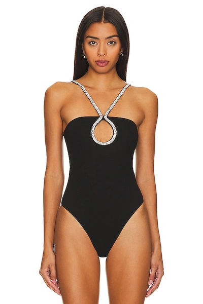 Shop Superdown Mazu Bodysuit In Black