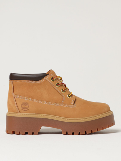 Shop Timberland Stone Street Suede Ankle Boots In Beige