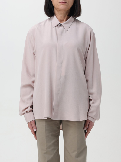 Shop Ami Alexandre Mattiussi Shirt Ami Paris Woman Color Pink