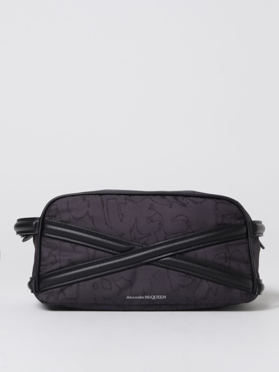 Shop Alexander Mcqueen Beauty Case In Nylon And Leather In Black