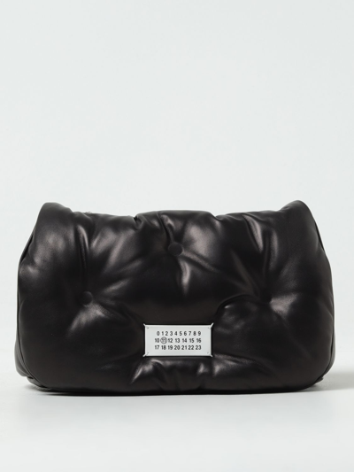 Shop Maison Margiela Glam Slam Bag In Quilted Nappa In Black
