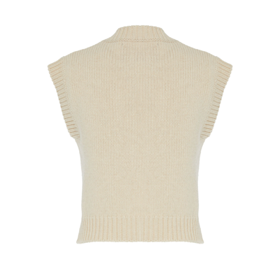 Shop La Doublej Lampone Vest In Beige