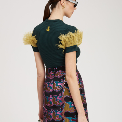 La Doublej High Kick Tee In Verde Lago In Green