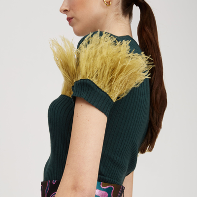 La Doublej High Kick Tee In Verde Lago In Green