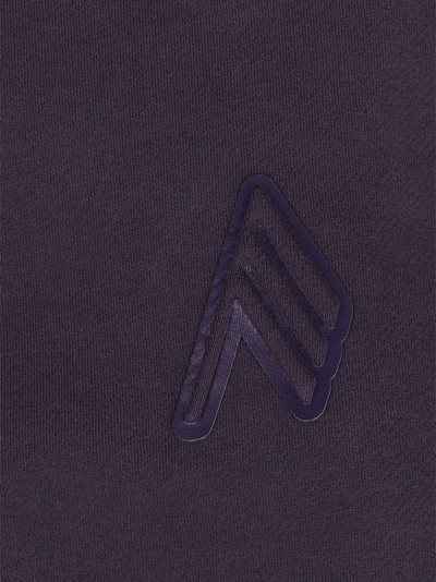Shop Attico Blue And Violet Fade Sweatshirt In Blue/violet Fade