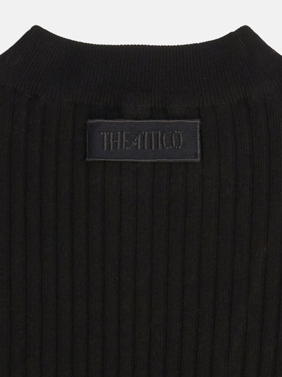 Shop Attico The  Dresses Gend - Black Mini Dress Black Main Fabric: 69% Viscose 29% Polyester 2% Cotton