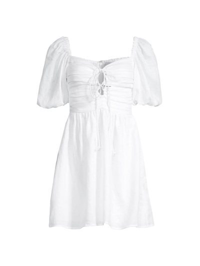 Shop Faithfull The Brand Women's L'oasis Odelia Minidress In White