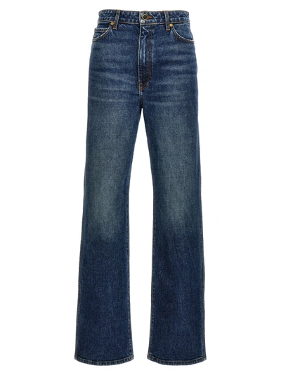 Shop Khaite Danielle Jeans Blue