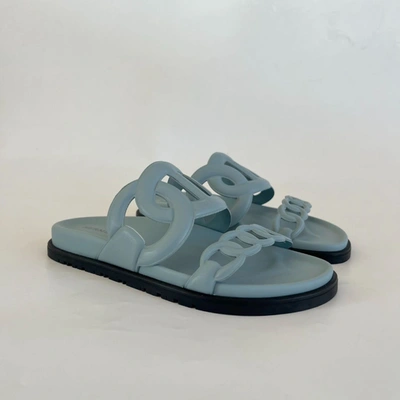 Pre-owned Hermes Hermès Extra Light Blue Sandal, 36.5