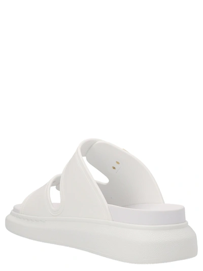 Shop Alexander Mcqueen Hybrid Oversize Sandals White