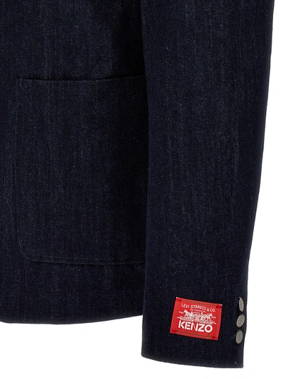 Shop Kenzo X Levi Strauss & Co. Blazer Jackets Blue