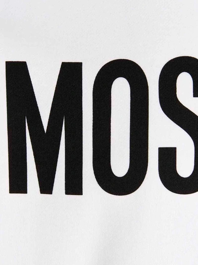 Shop Moschino Maxi Logo Sweatshirt White