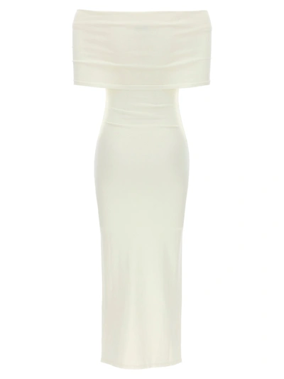 Shop Wardrobe Nyc Off-the-shoulder Dress Dresses White