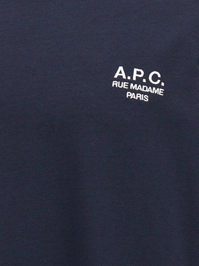 Shop Apc Oliver T-shirt Blue