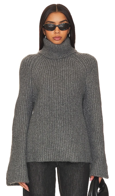 Shop House Of Harlow 1960 X Revolve Biana Turtleneck Sweater In Medium Grey