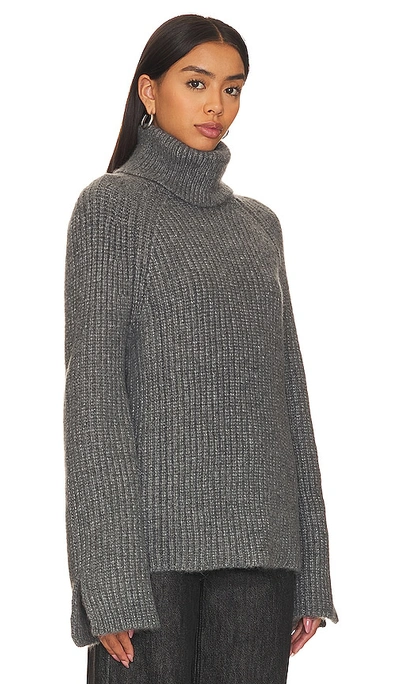 Shop House Of Harlow 1960 X Revolve Biana Turtleneck Sweater In Medium Grey