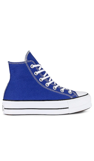 Shop Converse Chuck Taylor All Star Lift Sneaker In Blue Flame  White  & Black