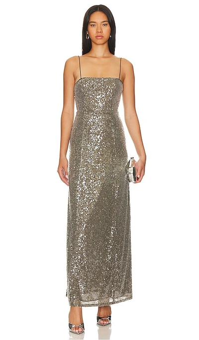 Shop House Of Harlow 1960 X Revolve Krista Gown In Pewter Grey