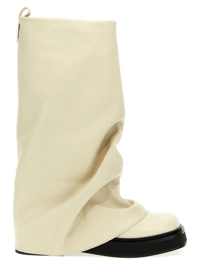 Shop Attico Robin Boots, Ankle Boots White