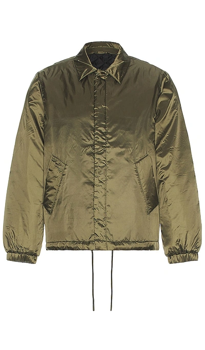 Shop Saturdays Surf Nyc Cooper Quilted Lined Jacket In Army Green