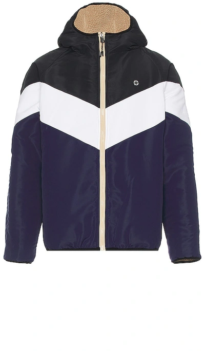 Shop Rolla's Reverse Polar Fleece Jacket In Sunflower Stripe