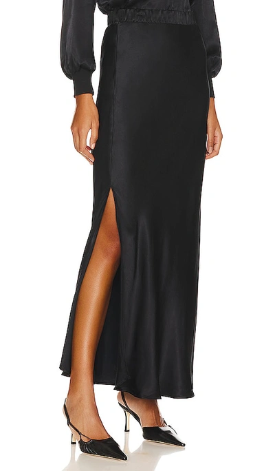 Shop Nation Ltd Maribel Bias Skirt In Black