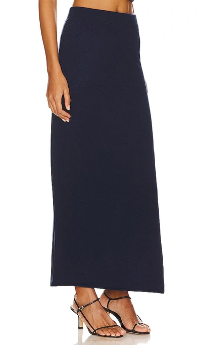 Shop 525 Gwen Jersey Maxi Skirt In Dark Blue