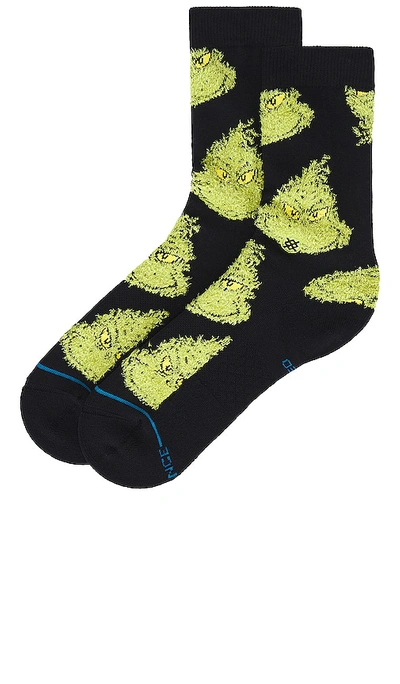 Stance Mean One Crew Sock In Black, Men's At Urban Outfitters In Black