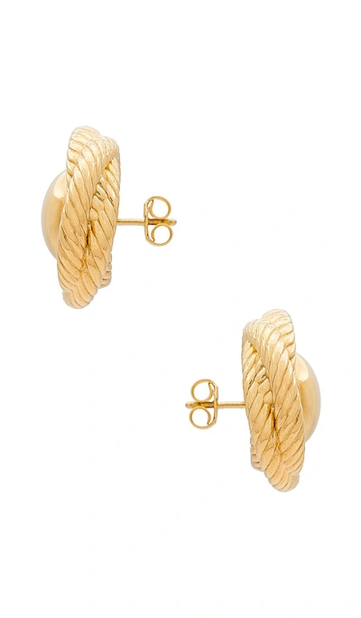 Shop Aureum Naomi Earrings In Gold Vermeil