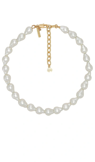 Shop Lele Sadoughi Baroque Pearl Collar Necklace