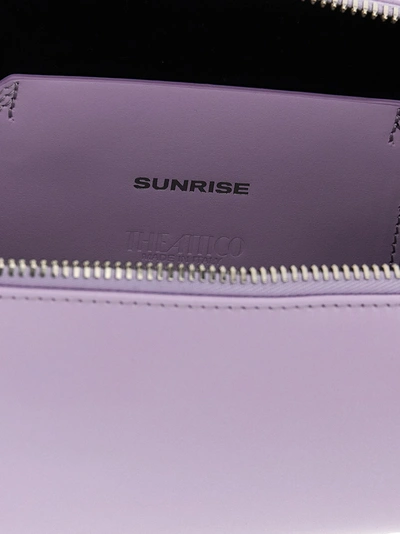 Shop Attico Sunrise Shoulder Bags Purple