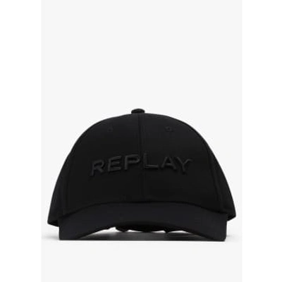 Shop Replay Mens Cap No Thema In Black