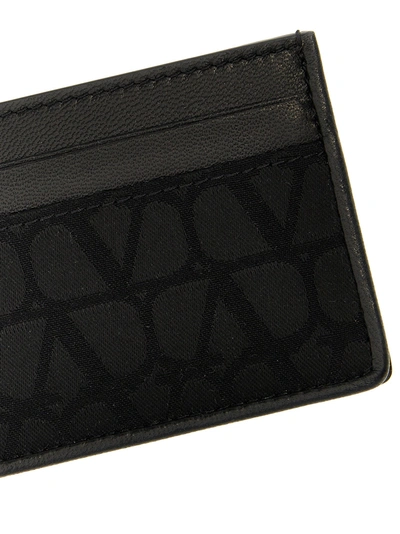 Shop Valentino Vlogo Wallets, Card Holders Black