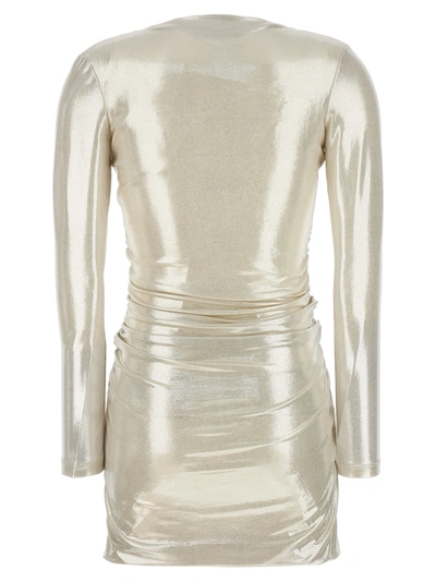 Shop Pinko Vulcaia Dresses Silver