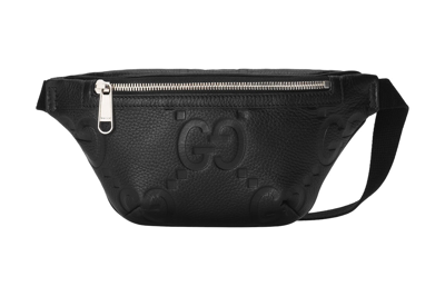 Pre-owned Gucci Jumbo Gg Small Belt Bag Black