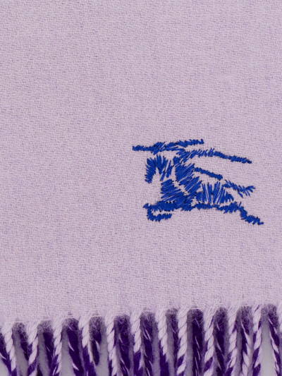 Shop Burberry Man Scarf Man Purple Scarves