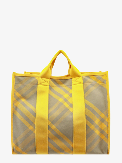 Shop Burberry Man Shoulder Bag Man Yellow Shoulder Bags
