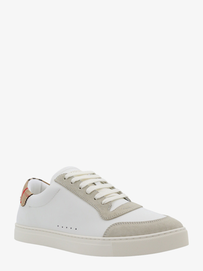 Shop Burberry Man Sneakers Man White Sneakers