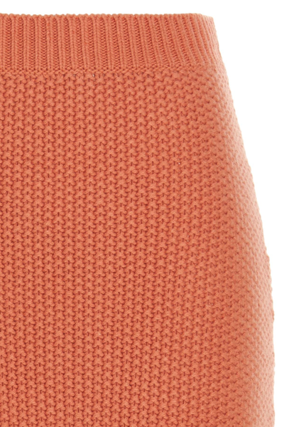 Chloé Flared Maxi Skirt In Orange