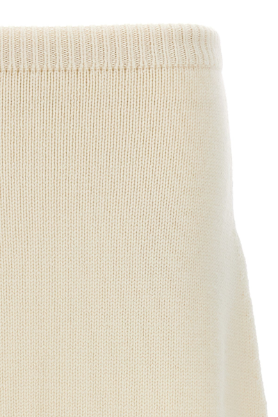 Shop Chloé Women Openwork Embroidery Skirt In White
