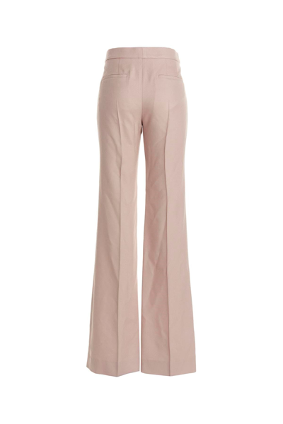 Shop Chloé Women Textured Fabric Pants In Pink