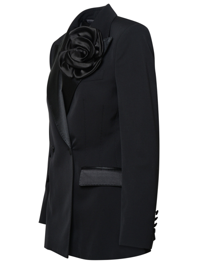 Shop Dolce & Gabbana Woman  Blazer In Black Virgin Wool Blend