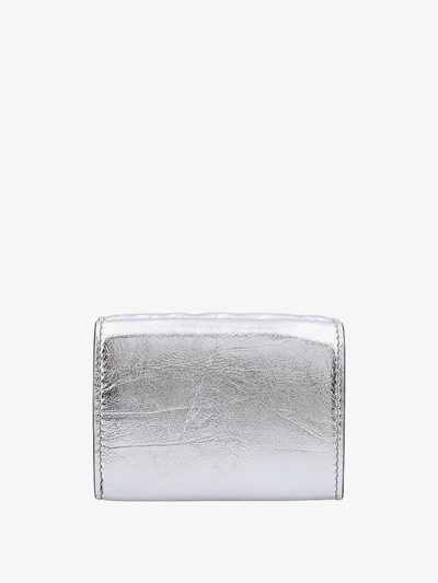 Shop Fendi Woman Wallet Woman Silver Wallets